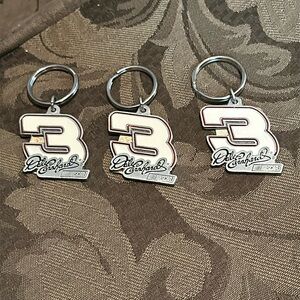 NASCAR Dale Earnhardt set of 3 #3 keychains